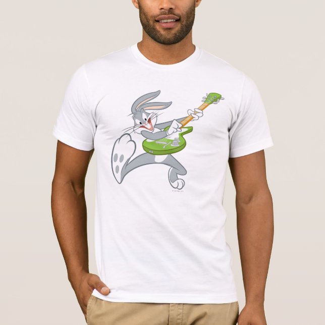 Camiseta BROGS BUNNY™ Rocking On Guitar (Anverso)