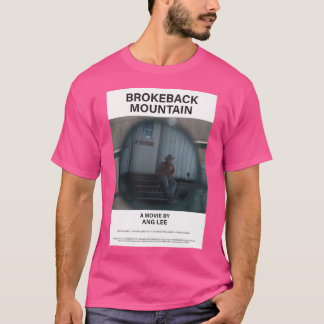 Camiseta Brokeback Poster de cine de montaña Estética Mínim