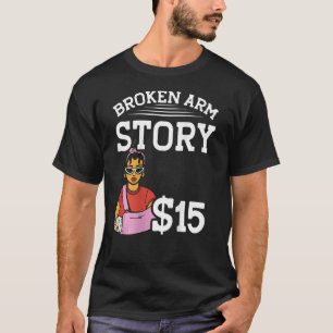 Camiseta Broken Arm Story 15 BACKPRINT Hueso roto