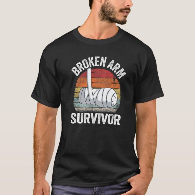 Camiseta Broken Arm Survivor Recovery Broken Hand Get Well (Anverso)