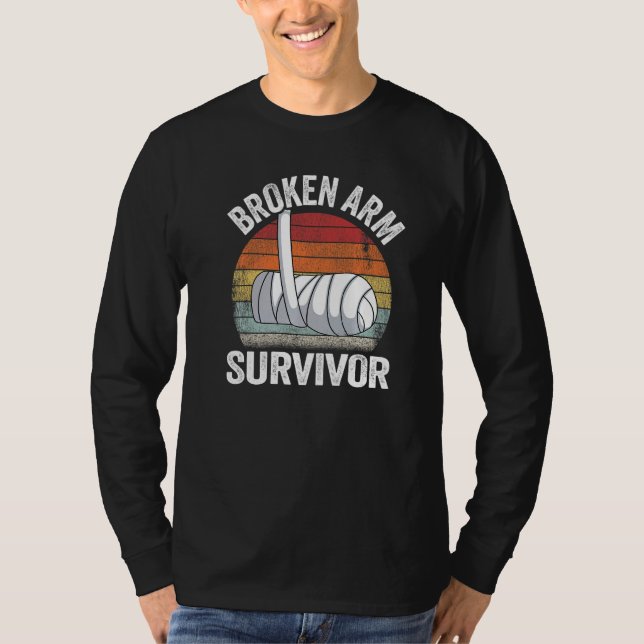 Camiseta Broken Arm Survivor Recovery Broken Hand Get Well (Anverso)