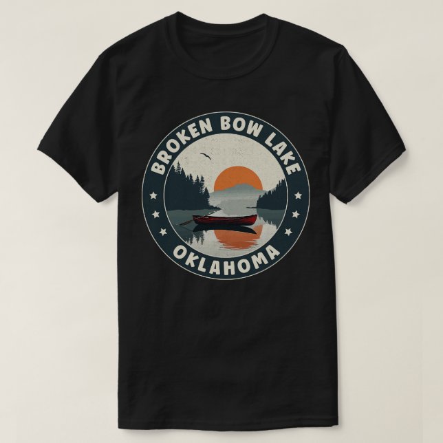 Camiseta Broken Bow Lake Oklahoma Sunset (Diseño del anverso)