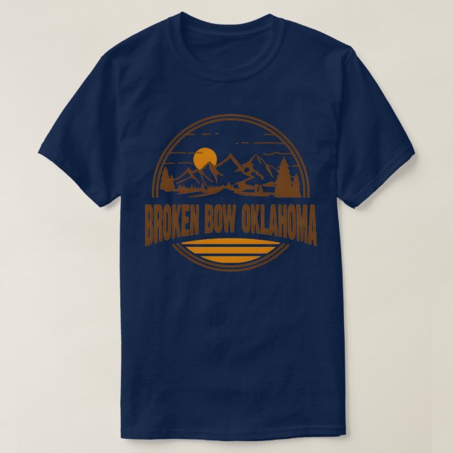 Camiseta Broken Bow Oklahoma Moain Senderismo 2 (Diseño del anverso)