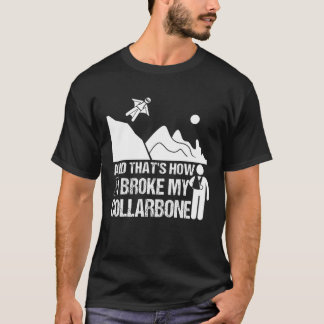 Camiseta Broken Clavicle Wingsuit Funny Broken Collarbone S