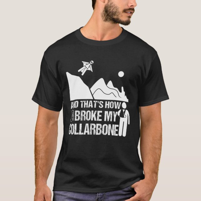 Camiseta Broken Clavicle Wingsuit Funny Broken Collarbone S (Anverso)
