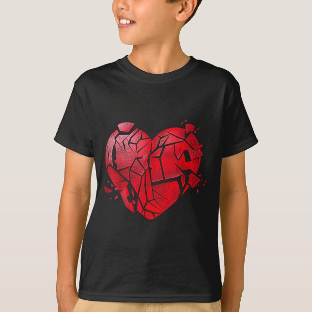 Camiseta Broken Heart Anti Valentines Day  (Anverso)