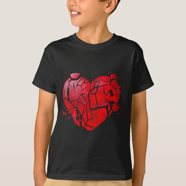 Camiseta Broken Heart Anti Valentines Day  (Anverso)