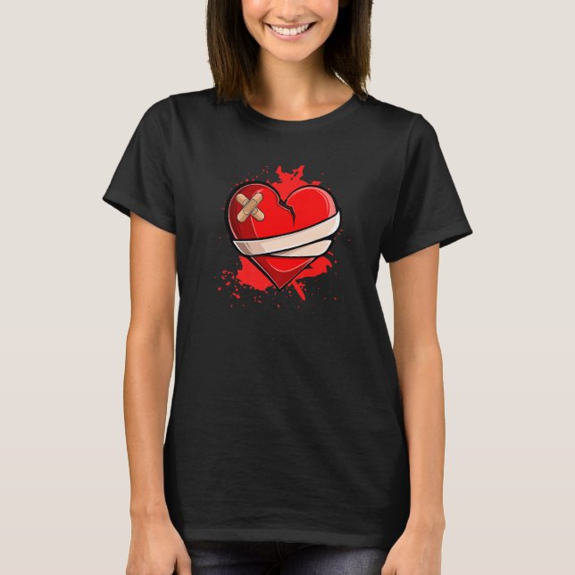 Camiseta Broken Heart Breakup Divorce Ex Couple (Anverso)