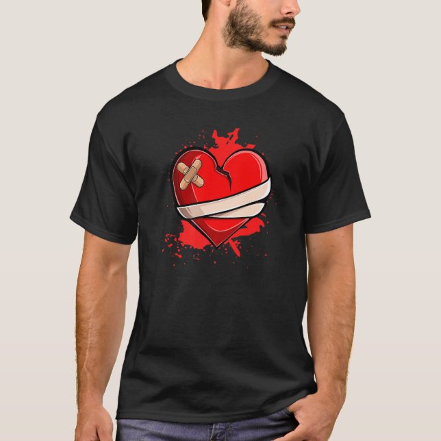 Camiseta Broken Heart Breakup Divorce Ex Couple (Anverso)