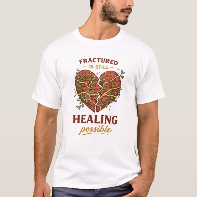 Camiseta Broken Heart Healing Design (Anverso)