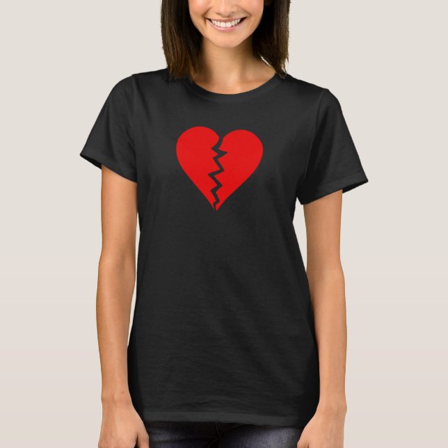 CAMISETA BROKEN HEART HEARTBREAK HEARTBROKEN BREAK (Anverso)