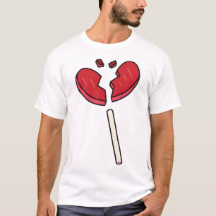 Camiseta Broken Heart Lollipop Candy Red