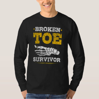 Camiseta Broken Toe Survivor Toe Fracture Recovery Get Well