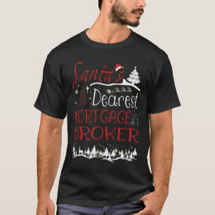 Camiseta Broker hipotecario Xmas Job Funny Navidades