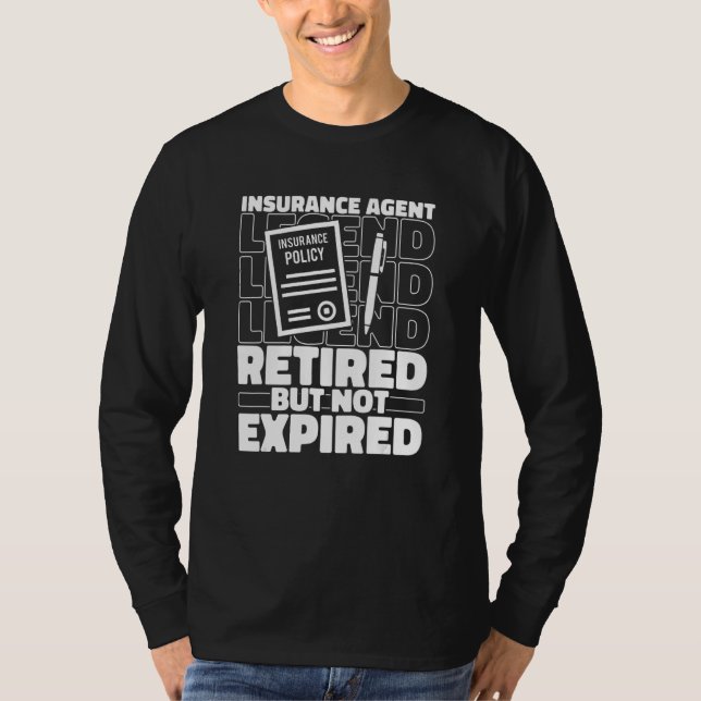 Camiseta Broker Retired Insurer - Insurance Agent (Anverso)