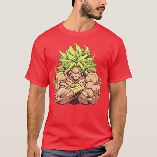 Camiseta broly print (Anverso)