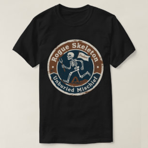 Camiseta Broma Arqueológica del Esqueleto Travieso