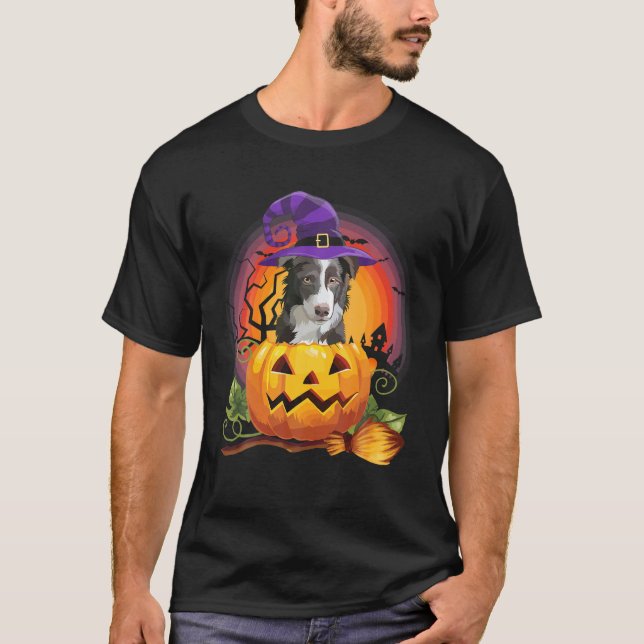 Camiseta Broma de calabaza de brujas de la frontera Hallowe (Anverso)