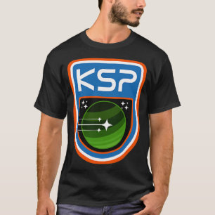 Camiseta Broma de distintivo del programa espacial Kerbal J