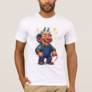 Camiseta Broma de electricidad - Humor impactante para el a