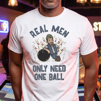 Camiseta Broma de golpe de liga de bolos personalizada