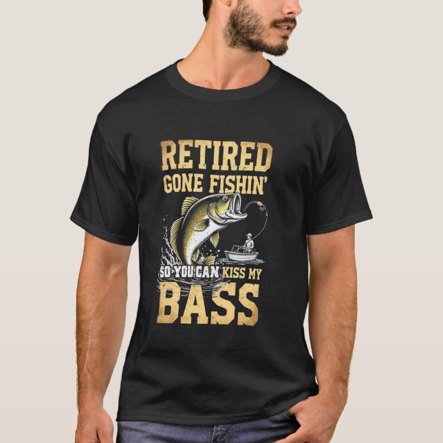 Camiseta Broma de jubilación de pesca alegre (Anverso)