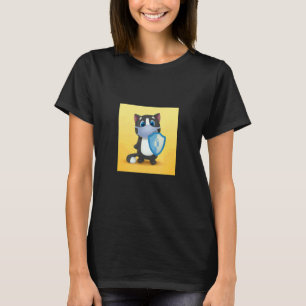 Camiseta Broma la serie de emociones de gato Seguridad y Pr