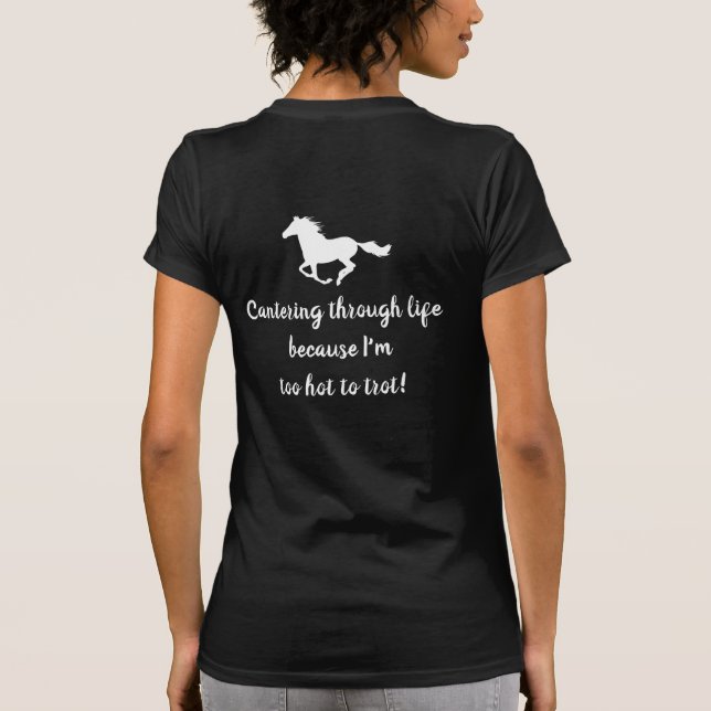 Camiseta Broma y rubia - Humor - Logo blanco (Reverso)