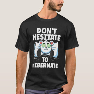 Camiseta bromas de pandas hibernando animales lindos hibern