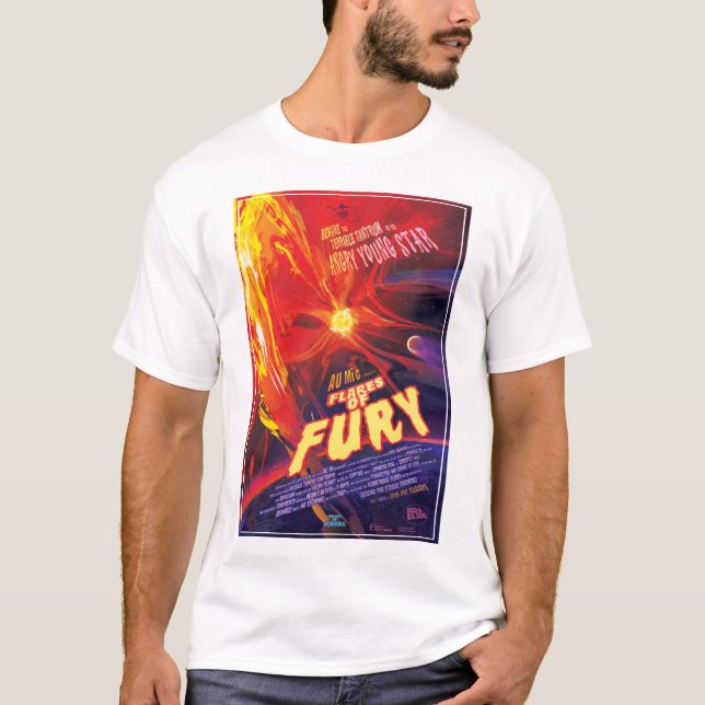 Camiseta Bromas De Poster De Furia, Au Microscopii. (Anverso)
