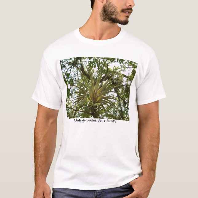Camiseta Bromeliad fuera del la Estrella de Grutas de (Anverso)