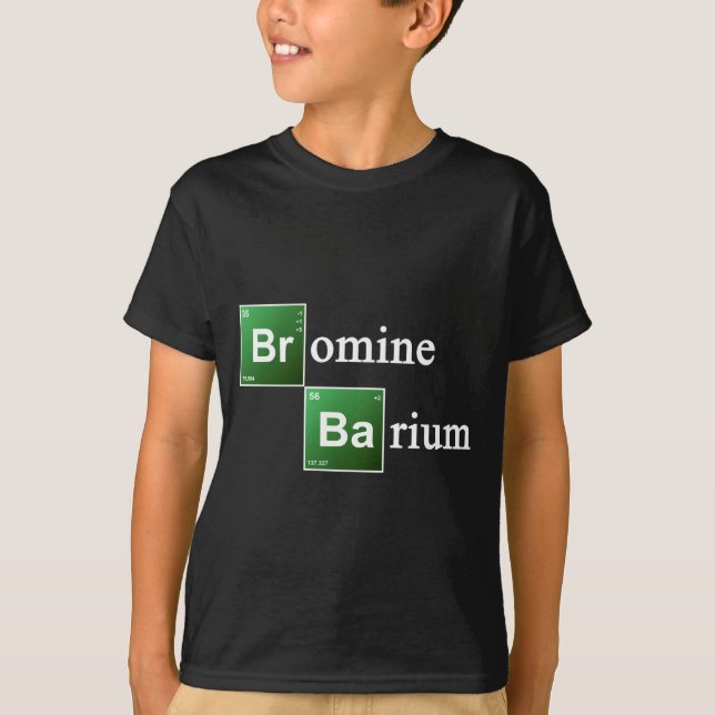 Camiseta Bromine And Barium Periodic Table Chemistry Elemen (Anverso)