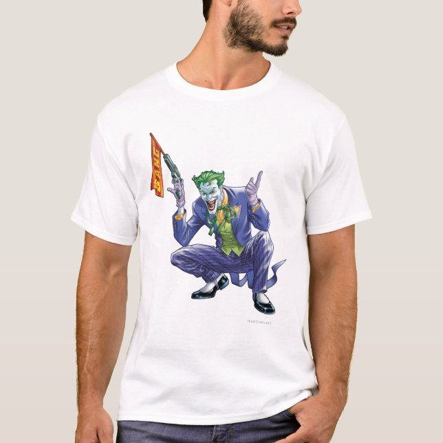 Camiseta Bromista con arma falsa (Anverso)