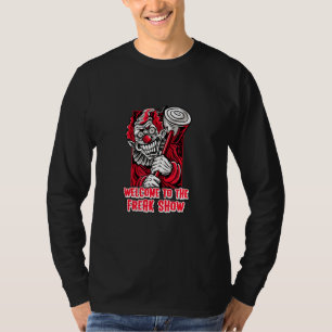 Camiseta Bromista De Payaso De Halloween Bienvenidos A Un E
