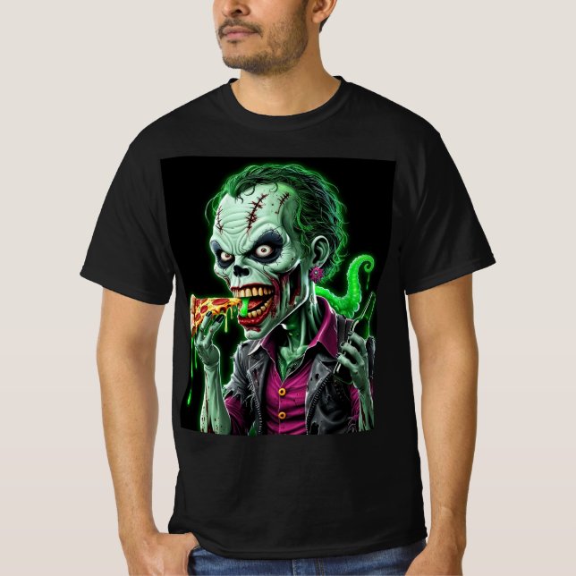 Camiseta Bromista de terror Zombie: Feed Me Flesh (Anverso)