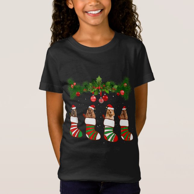 Camiseta Bromista Irónico Español En Navidades De Calcetine (Anverso)