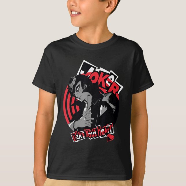 Camiseta Bromista Persona 5 Toma Tu Corazón (Anverso)