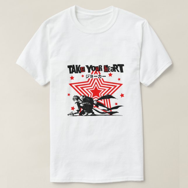 Camiseta Bromista Persona 5 Toma Tu Corazón (Diseño del anverso)