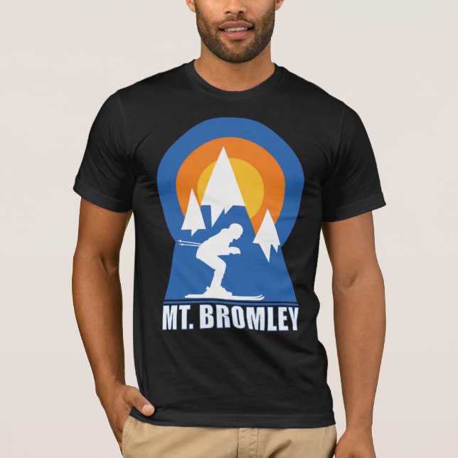 Camiseta Bromley Mountain Ski Sunset (Anverso)