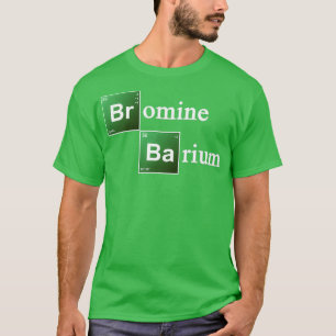 Camiseta Bromo y Bario Hemelos de Química de Mesa Periódica