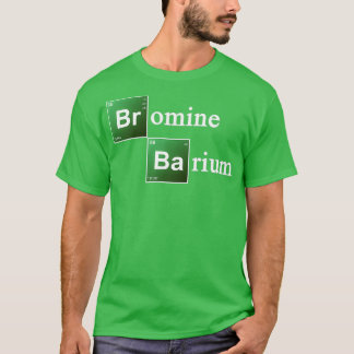 Camiseta Bromo y Bario Hemelos de Química de Mesa Periódica