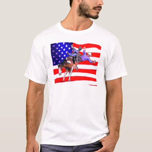 Camiseta Bronc/bandera (Anverso)