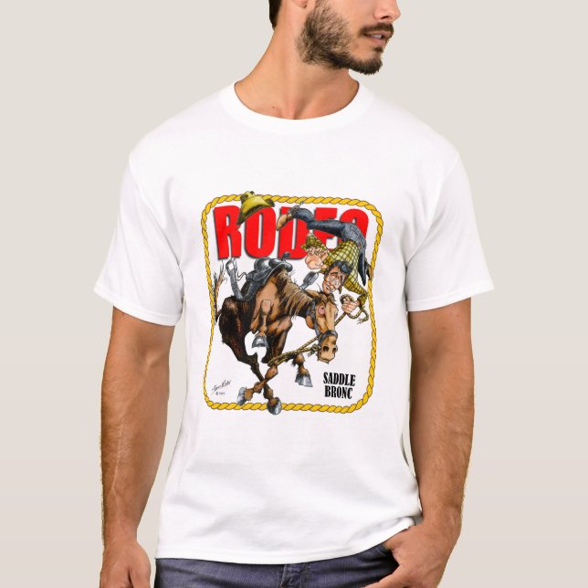Camiseta Bronc de la silla de montar (Anverso)