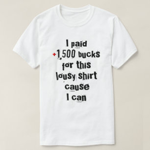 Camiseta bronce de gente muy rica