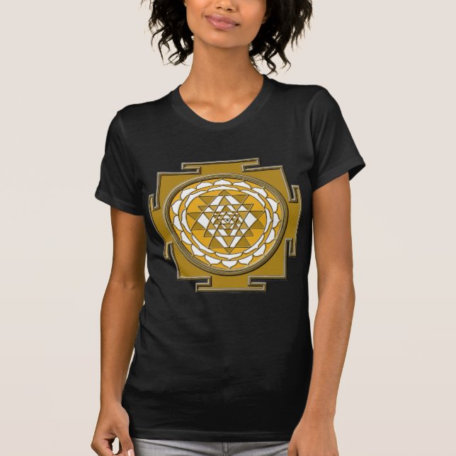 Camiseta Bronce de Sri Yantra (Anverso)
