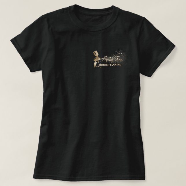 Camiseta Bronceado con spray de pintura Brown Dot (Diseño del anverso)