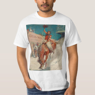 Camiseta Bronco Buster por Newell Convers Wyeth