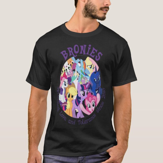 Camiseta Bronies, logotipo clásico esencial  (Anverso)
