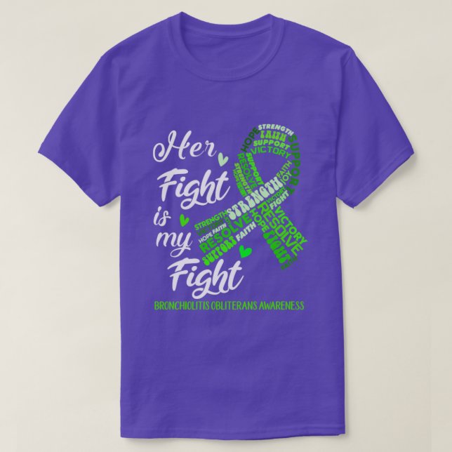 Camiseta Bronquiolitis Obliterantes Conciencia Su lucha es  (Diseño del anverso)