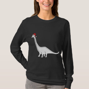 Camiseta Brontosauro en Santa Hat Navidades Pajama